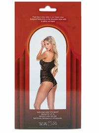 Black Wrap Around Lace Teddy (BOXED)