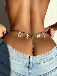 Letter Chain Linked Thong GIRL