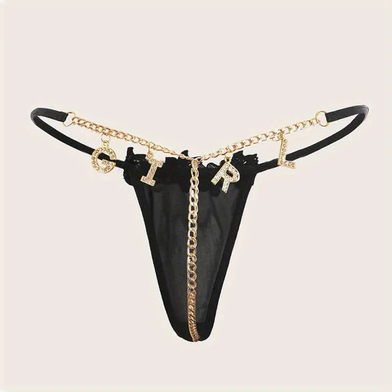 Letter Chain Linked Thong GIRL