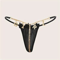 Letter Chain Linked Thong GIRL