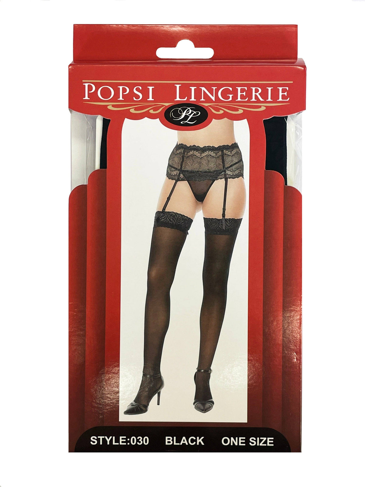 Sheer Lace Top High Stocking (BOXED)