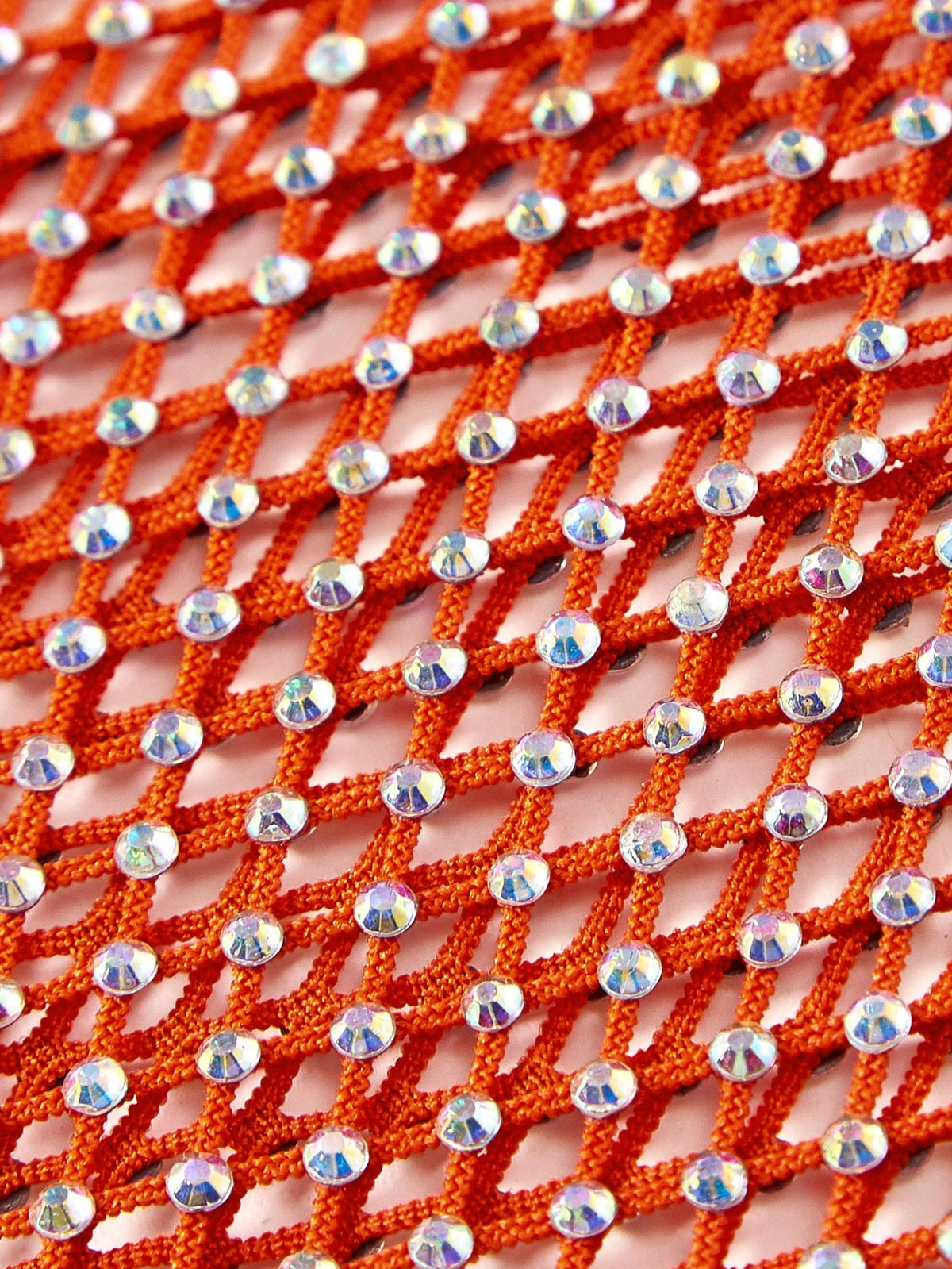 Rhinestone Diamond Tight High-Elastic Fishnet Dress
