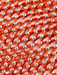 Rhinestone Diamond Tight High-Elastic Fishnet Dress