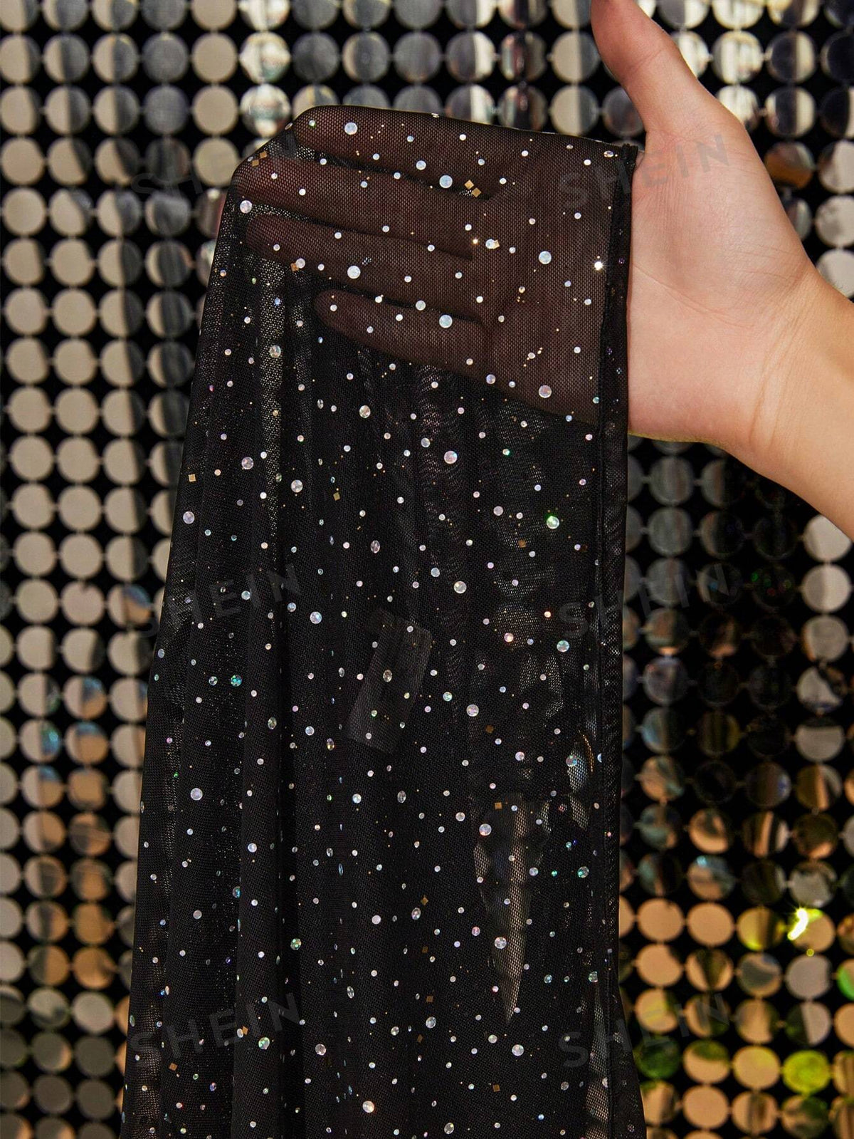 Women Cover Ups - Sleeveless Sexy Lingerie Rhinestone Dress