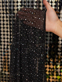 Women Cover Ups - Sleeveless Sexy Lingerie Rhinestone Dress