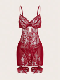 Lace & Mesh Babydoll Camisole