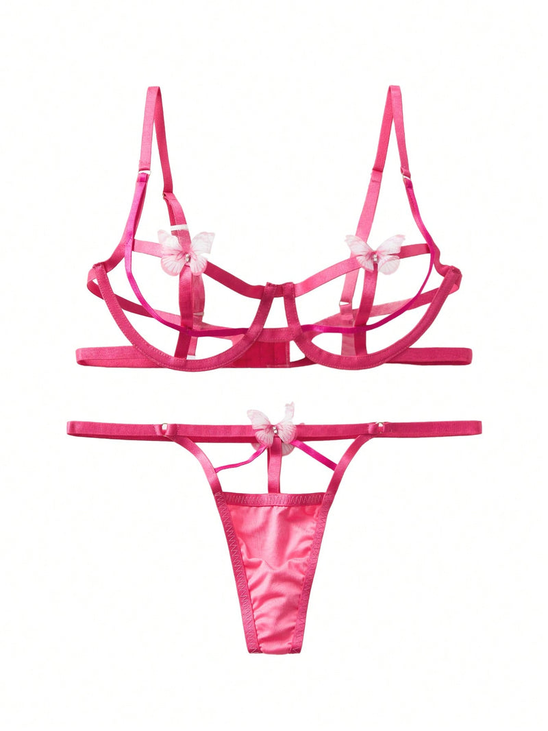 Butterfly Strap Sexy Lingerie Set