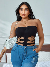 Plus Size Hollow Out Ultra Sexy Romper Lingerie