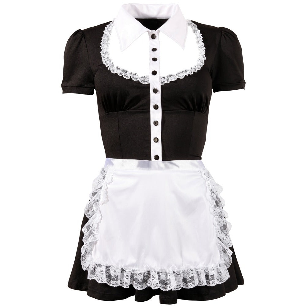 Cottelli Collection Costumes Black Maids Dress-2