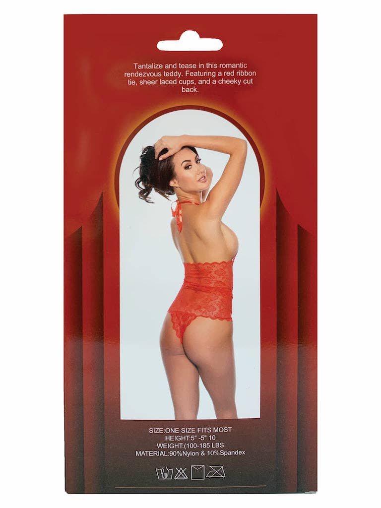 Red Lace Teddy (BOXED)