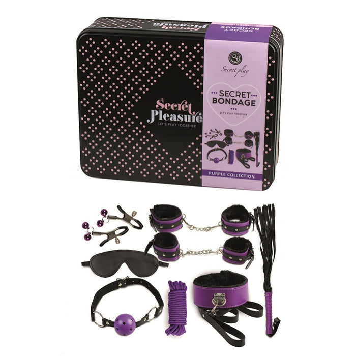 Secret Bondage Kit Black And Purple Collection-0