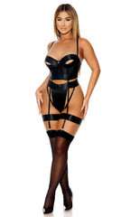 Take A PeekTeddy with Garters and Thigh Straps Set