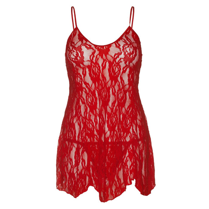 Leg Avenue Rose Lace Flair Chemise Red UK 14 to 18-1