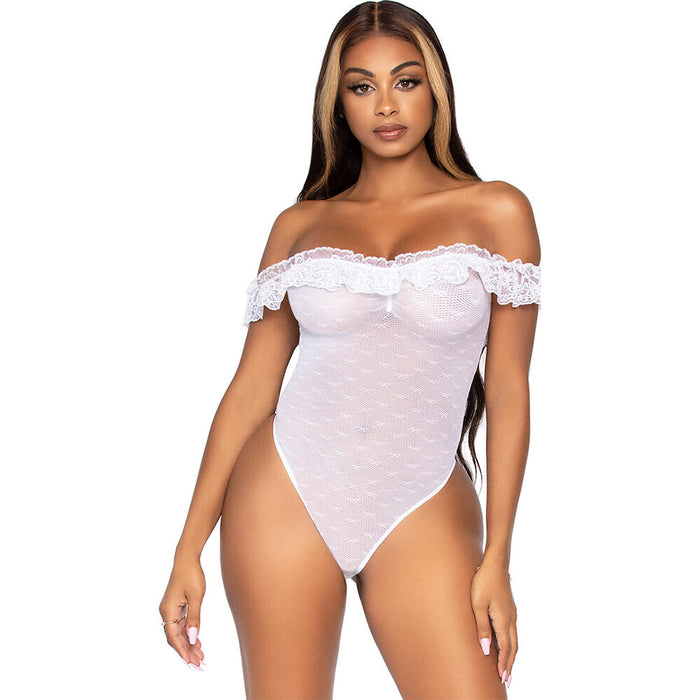 Leg Avenue Off the Shoulder Teddy UK 6 to 12-0
