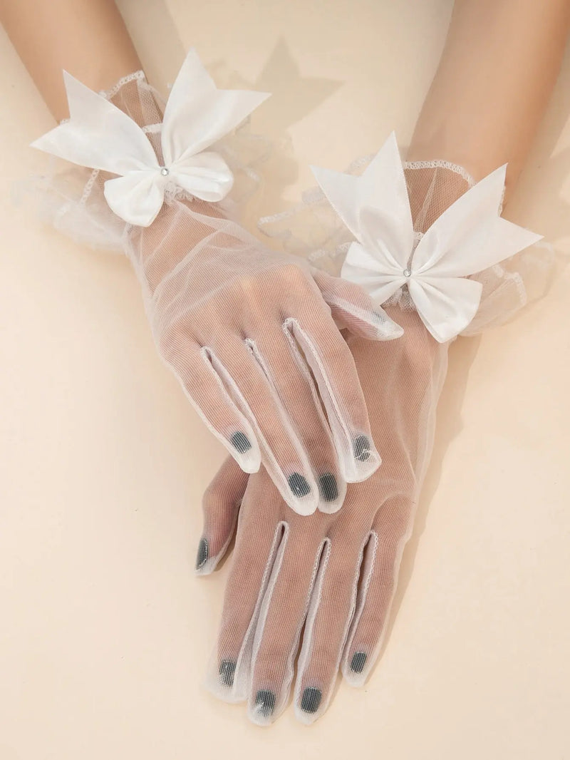 Bow Mesh Gloves