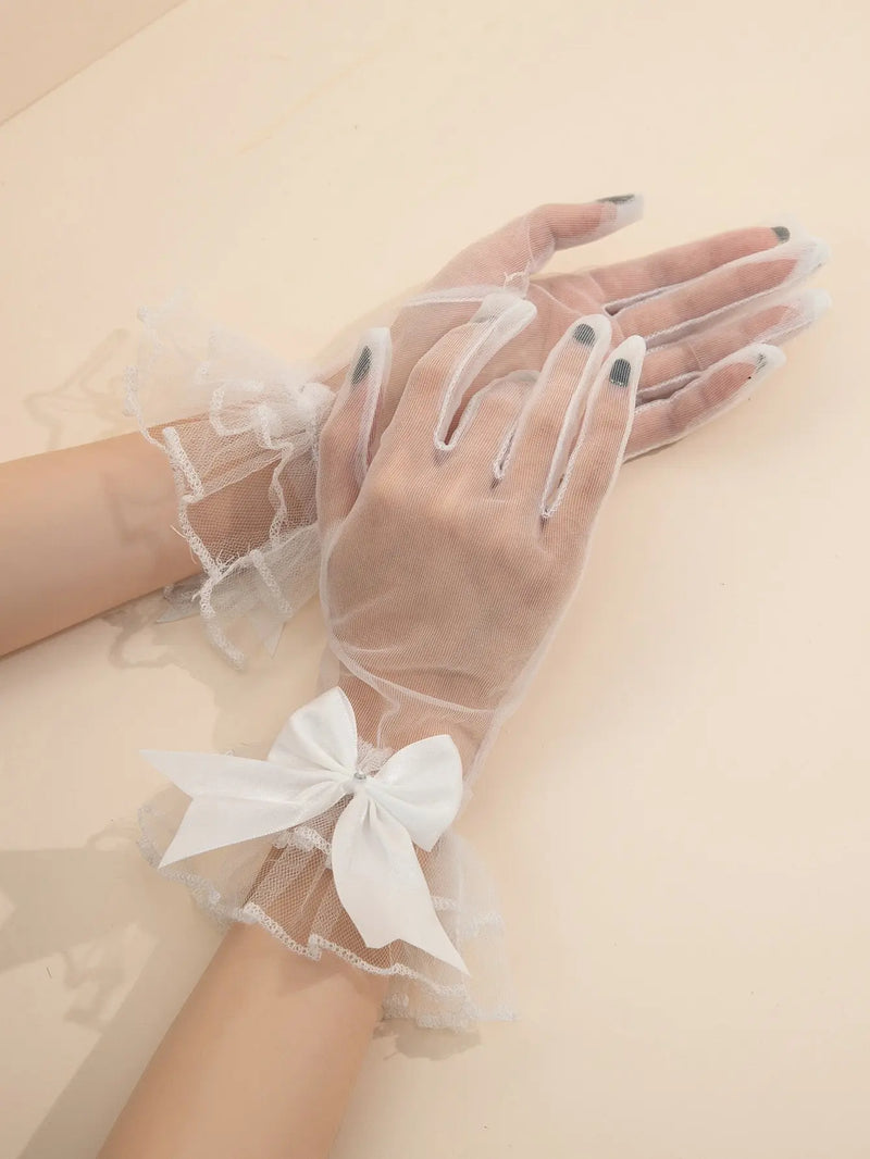 Bow Mesh Gloves