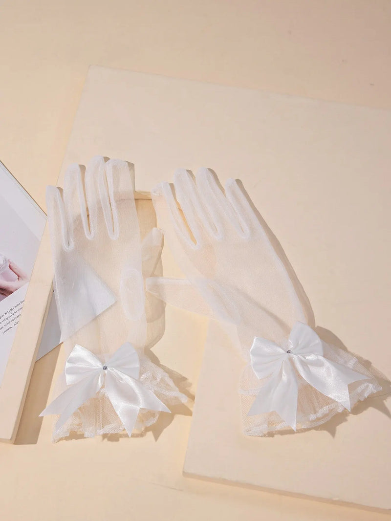 Bow Mesh Gloves