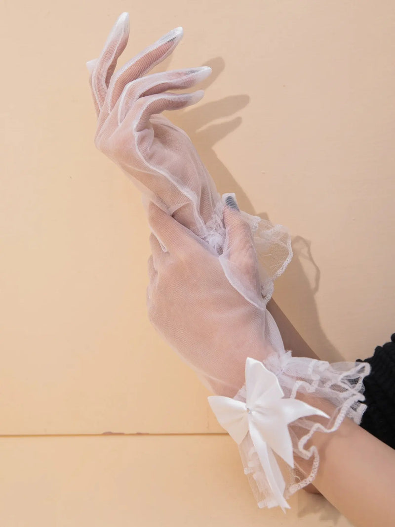 Bow Mesh Gloves