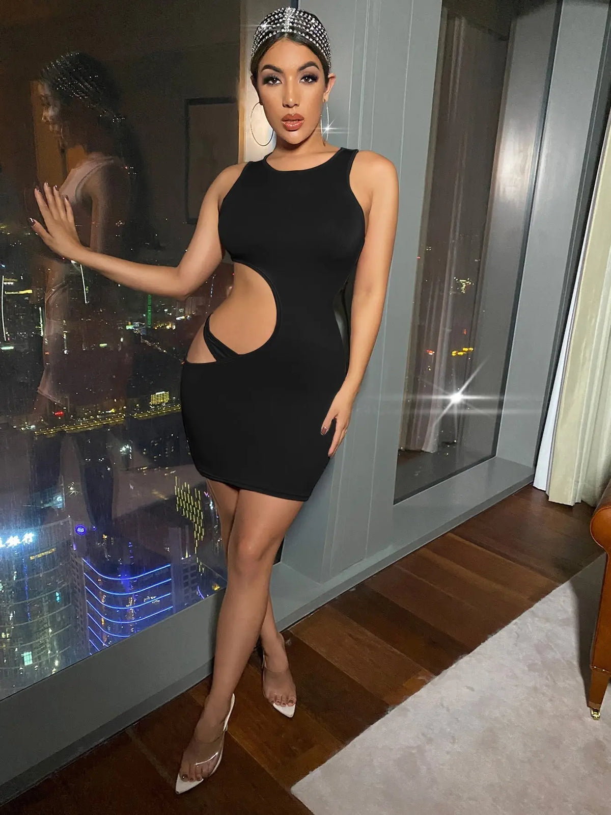 Cut Out Side Bodycon Dress