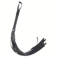 Flogger Faux Leather Whip Black P&A Boutique