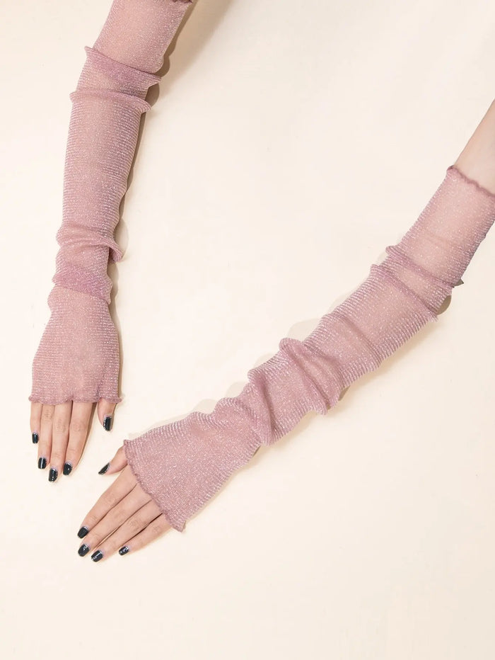 Glitter Long  Gloves