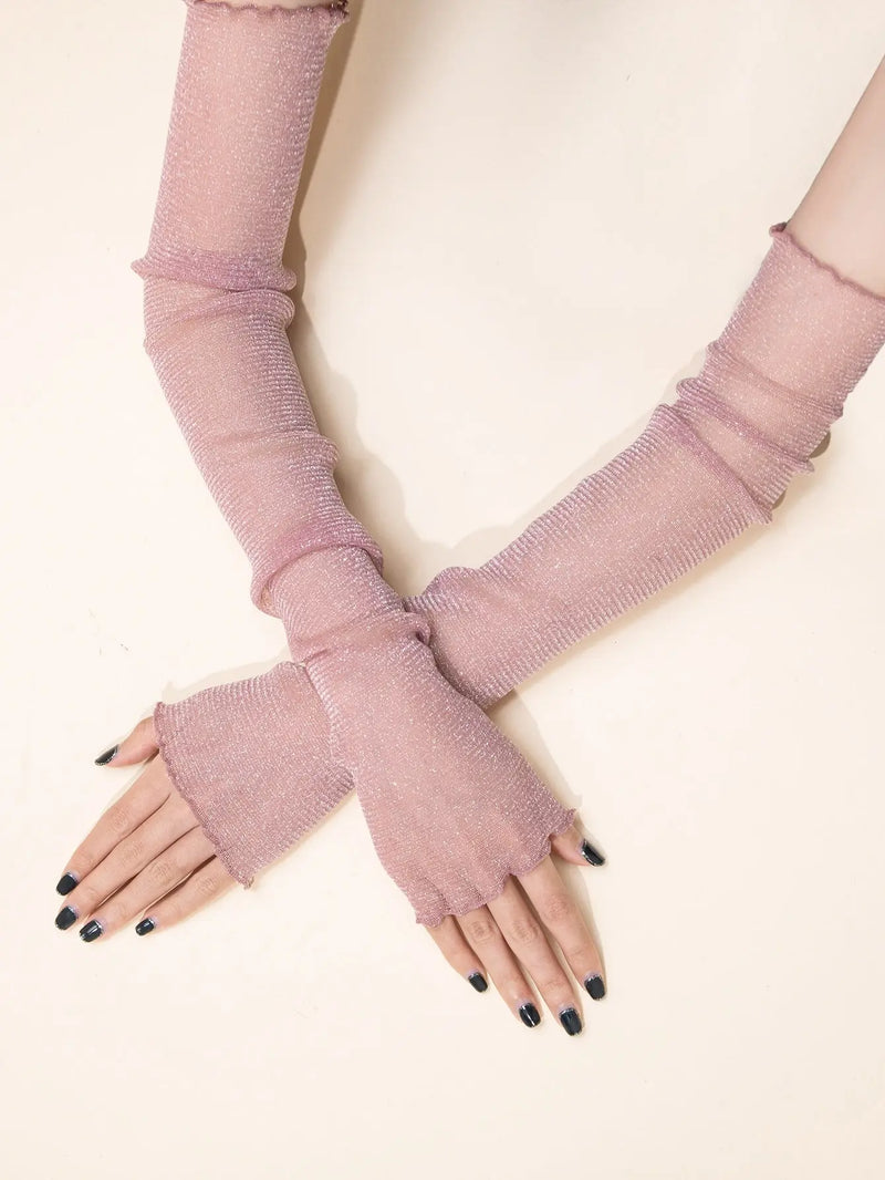 Glitter Long  Gloves