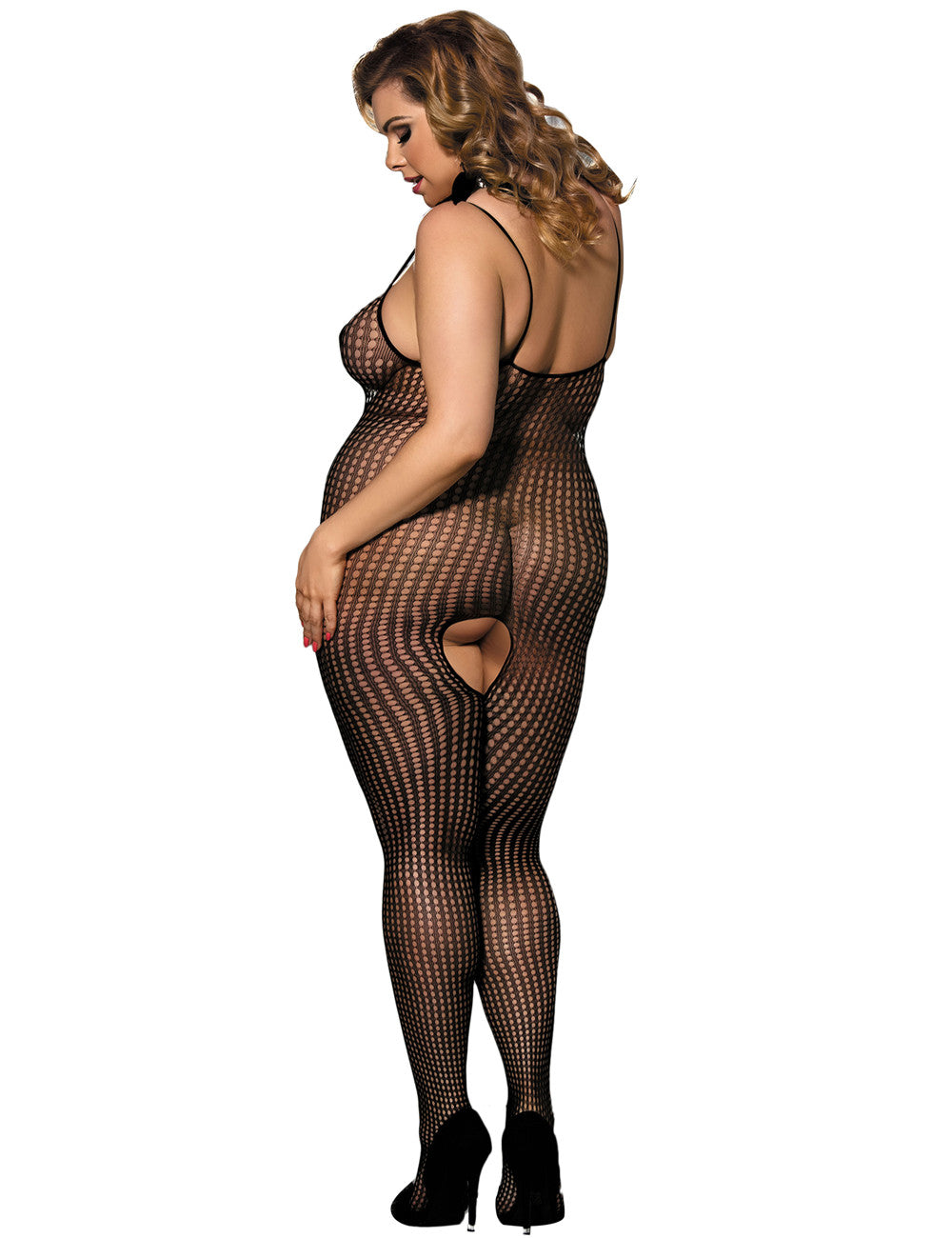 Plus Size Sexy black Bodystocking