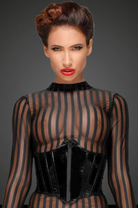 Classic dress made of elastic tulle F182 - 3XL-7