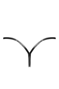 P014 Dominae PVC panty with silver clasp - 3XL-1