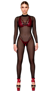 F387 Troublemaker Catsuit - 3XL-4