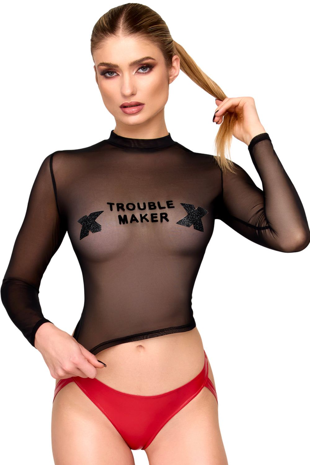 F389 Troublemaker Top - 3XL-4