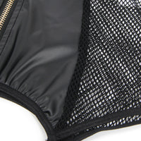 PU Leather Deep V-Neck Halter Sexy Lingerie Set