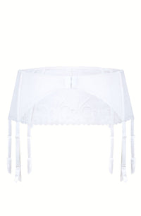 Roza Anuk Suspender Belt White