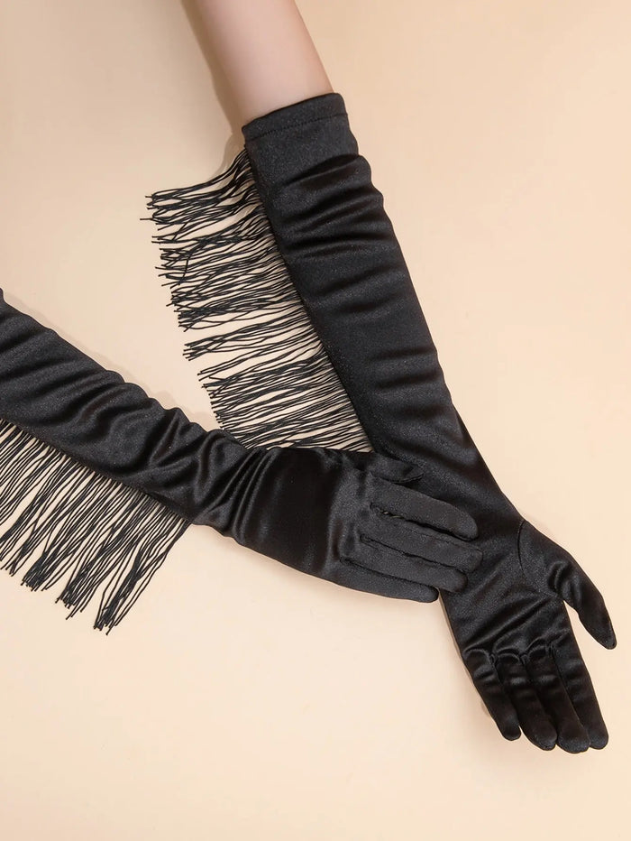 Sexy Long Black Gloves