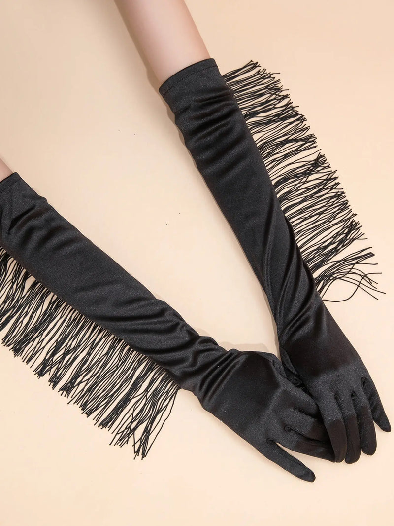 Sexy Long Black Gloves