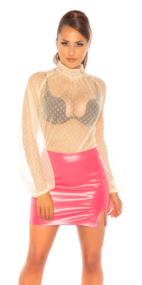 TRANSPARENT LONG SLEEVED BLOUSE