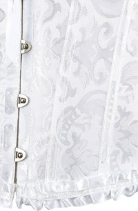 YesX YX887 Elegant White Brocade Corset up to 2XL