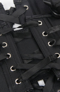 YesX YX889 Sexy Corset Black Up to 6XL