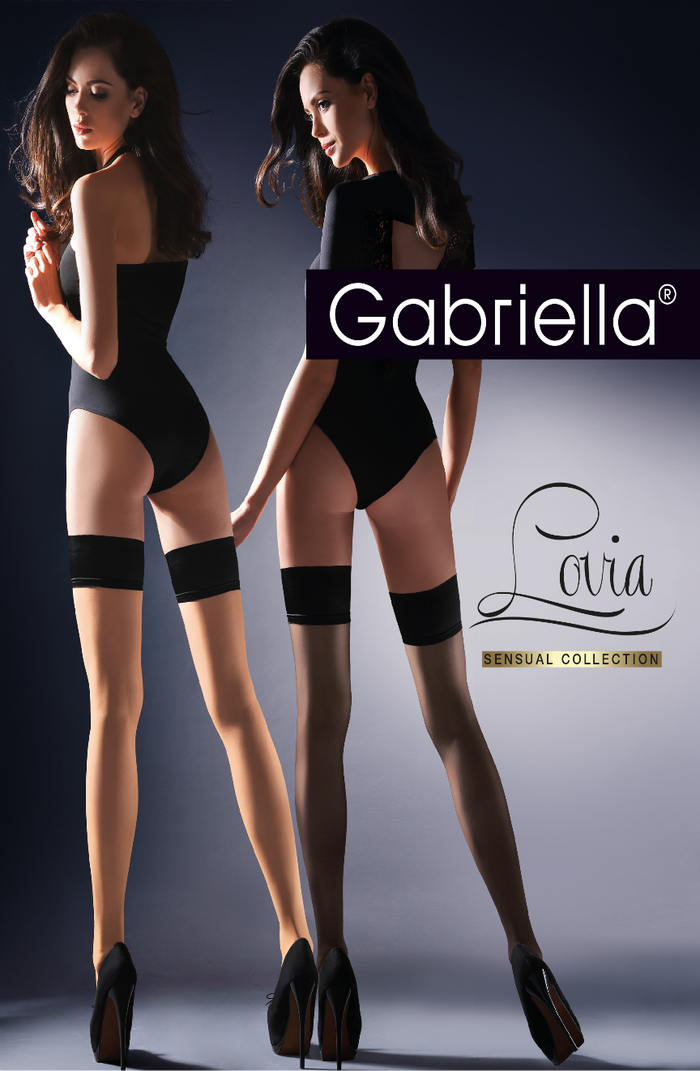 Gabriella Calze Lovia Hold Ups Black