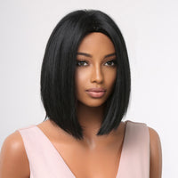Short Bob Black Synthetic Wig UNDINE TRESS