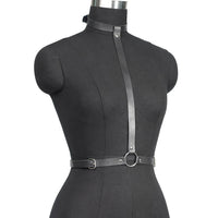 PU Leather Body Harness Black P&A Boutique