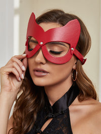 Cat Eye Mask Red SEXY DRESS OUTLET
