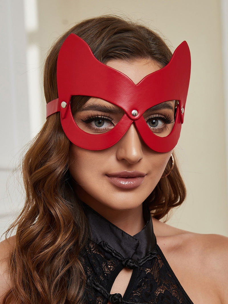 Cat Eye Mask Red SEXY DRESS OUTLET