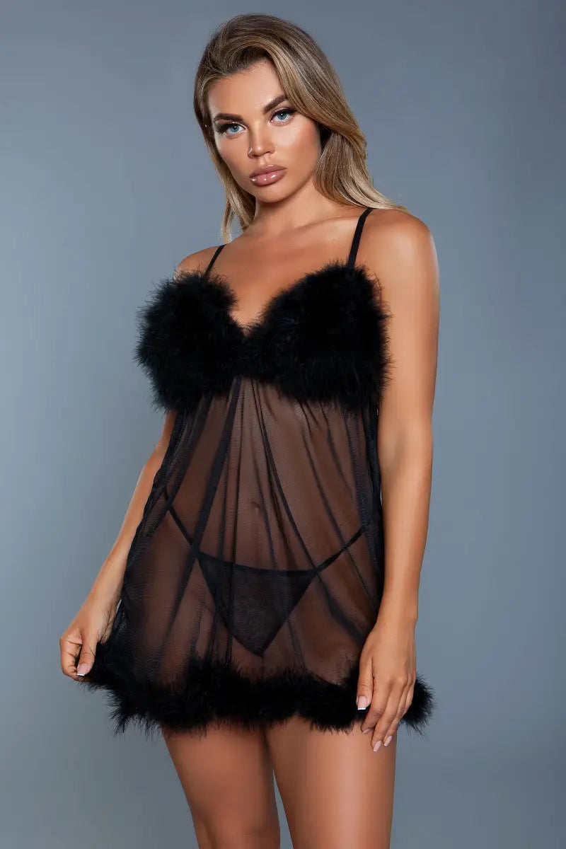 Farah Babydoll Black SEXY DRESS OUTLET