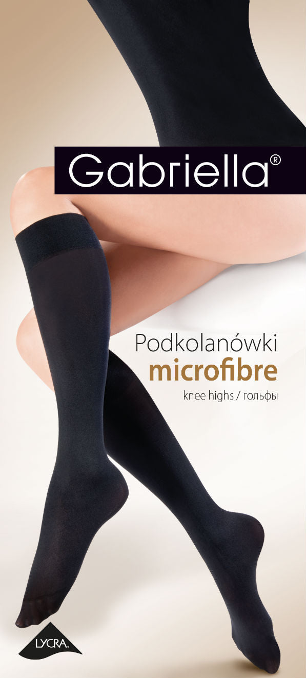 Gabriella Microfibre 501 Knee Highs Grafit SEXY DRESS OUTLET
