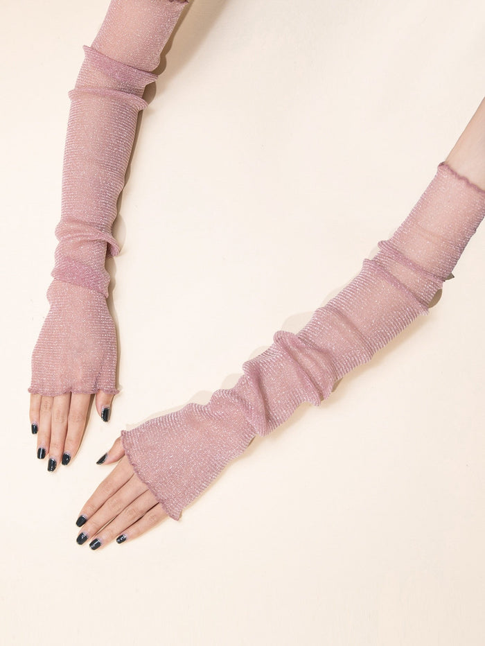 Glitter Long  Gloves SEXY DRESS OUTLET