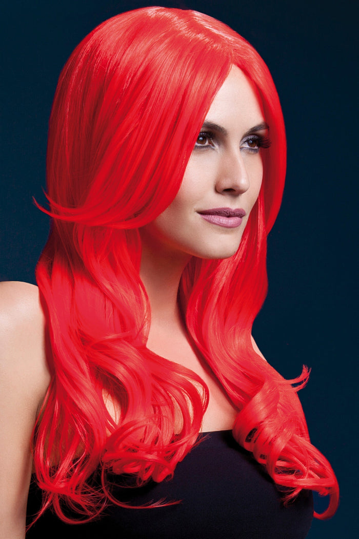 Khloe Wig Neon Red, 66cm / 26in SEXY DRESS OUTLET