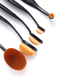 Oval Makeup Brush Set 5pcs SEXY DRESS OUTLET