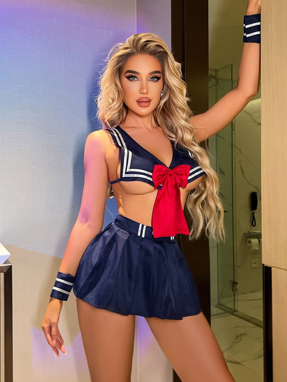 Sexy Sailor Costume 6pack Set Navy Blue Sexy Dress Outlet