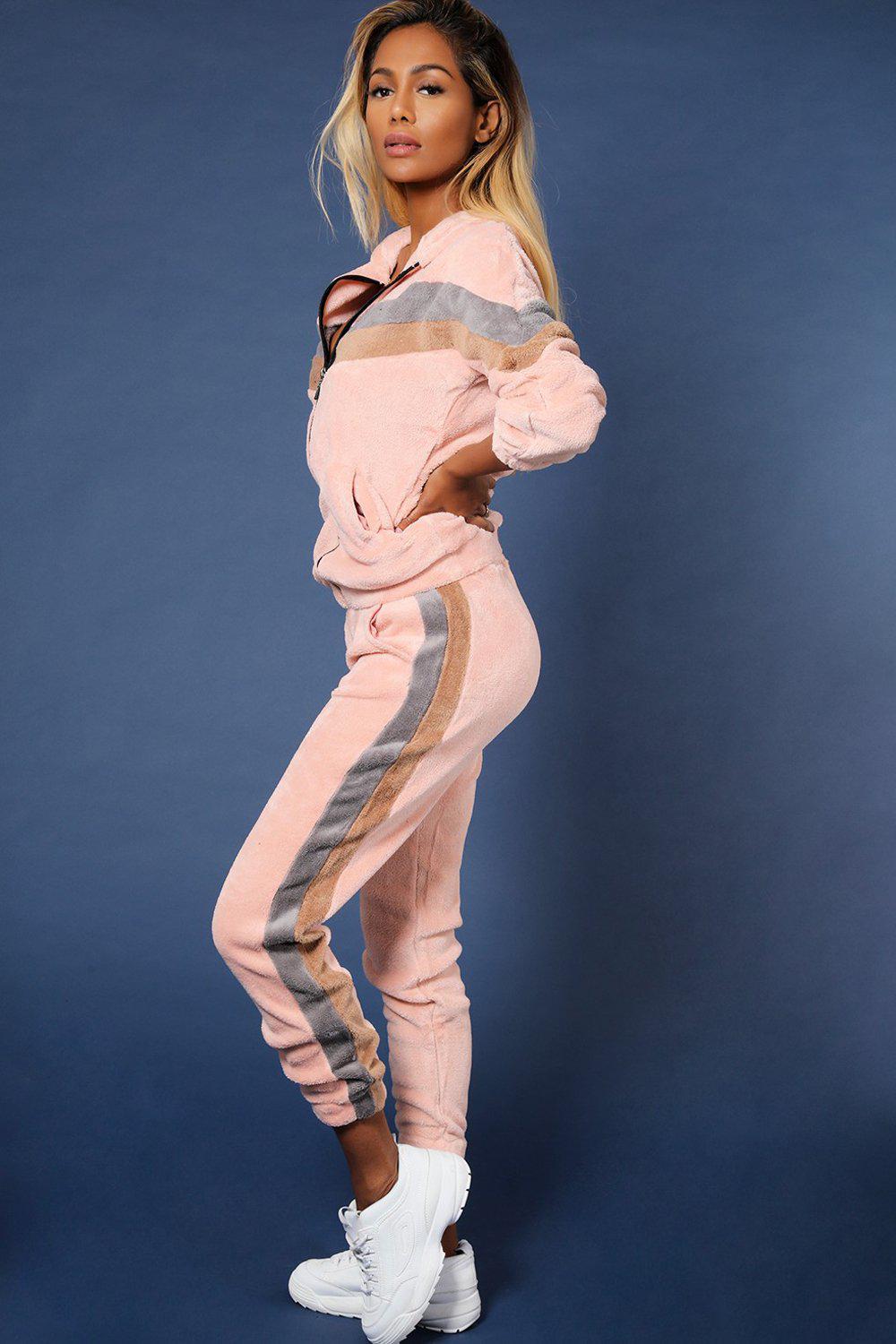 VELOUR TRACKSUIT PINK Sexy Dress Outlet